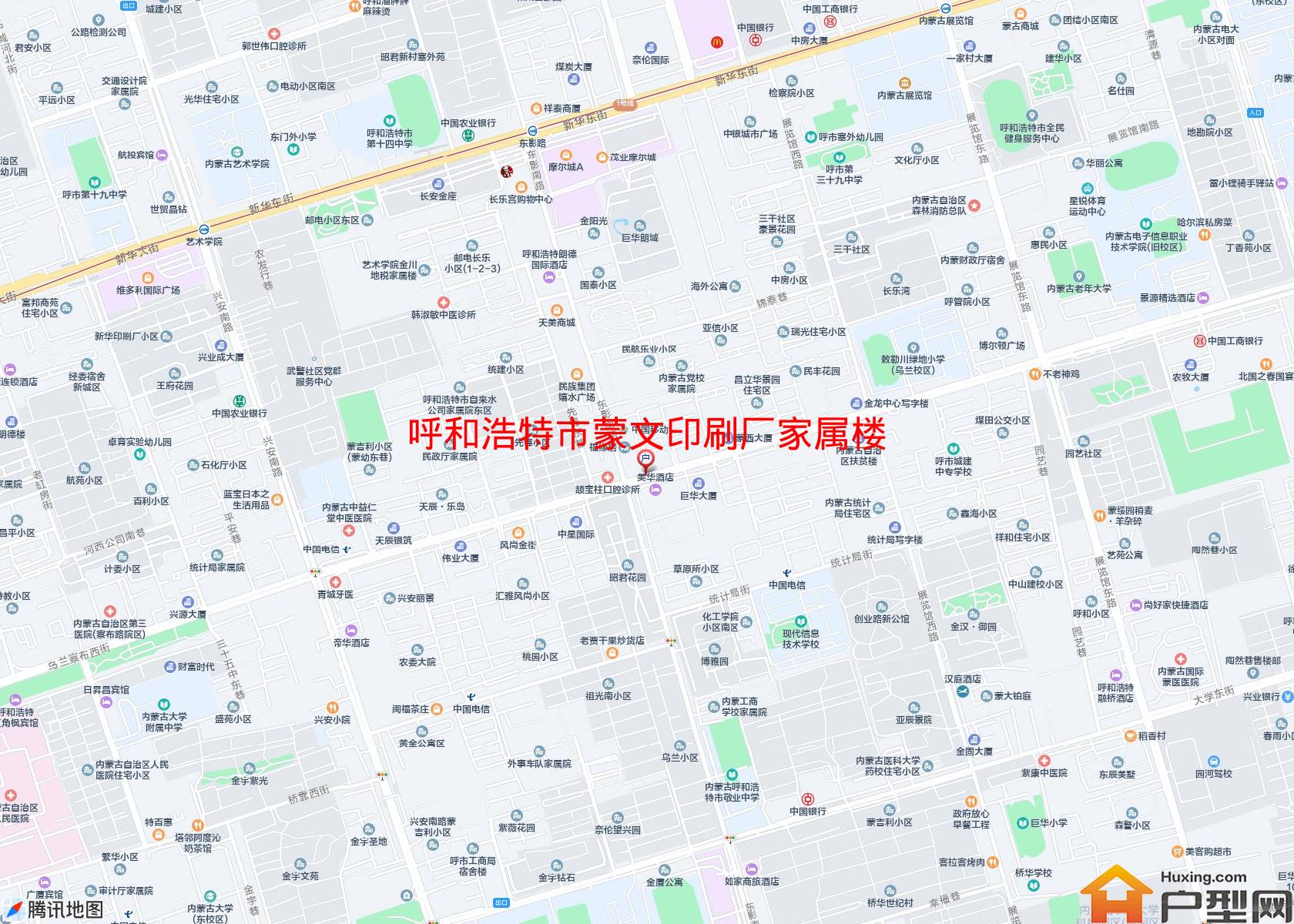 蒙文印刷厂家属楼小区 - 户型网