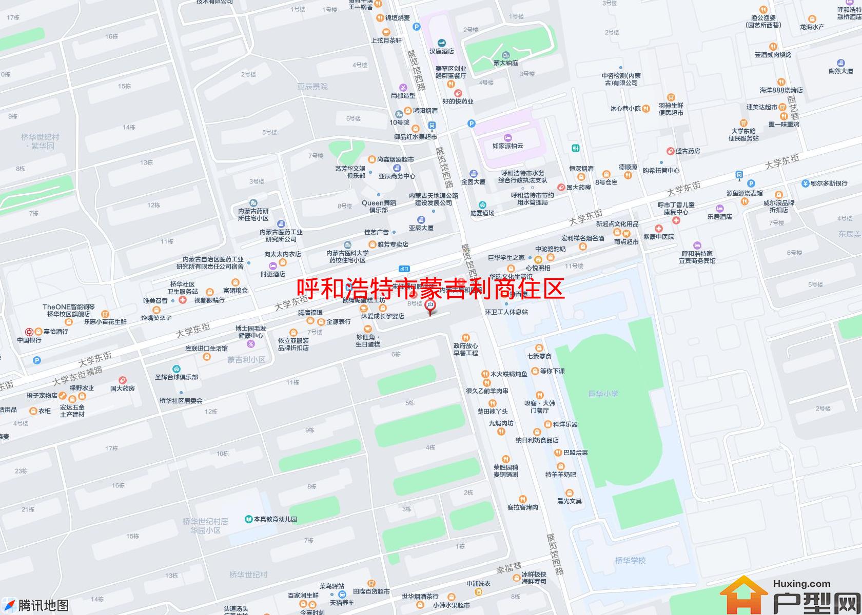 蒙吉利商住区小区 - 户型网