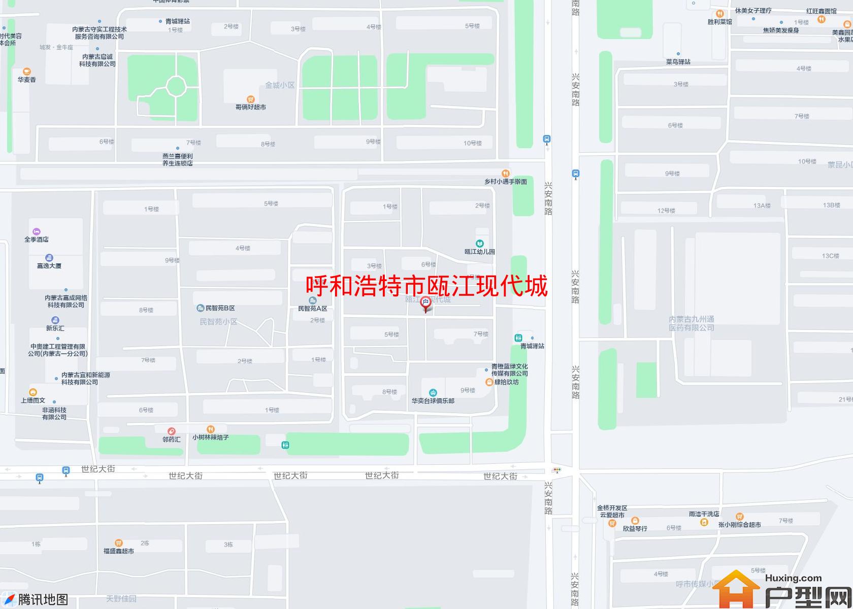 瓯江现代城小区 - 户型网