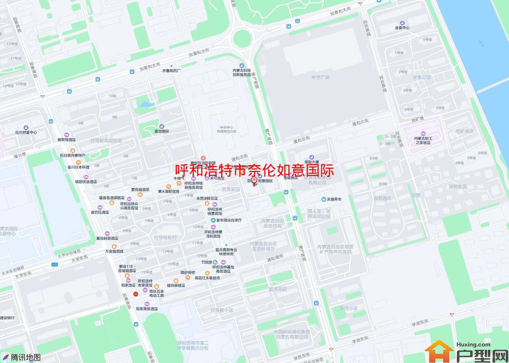 奈伦如意国际小区 - 户型网