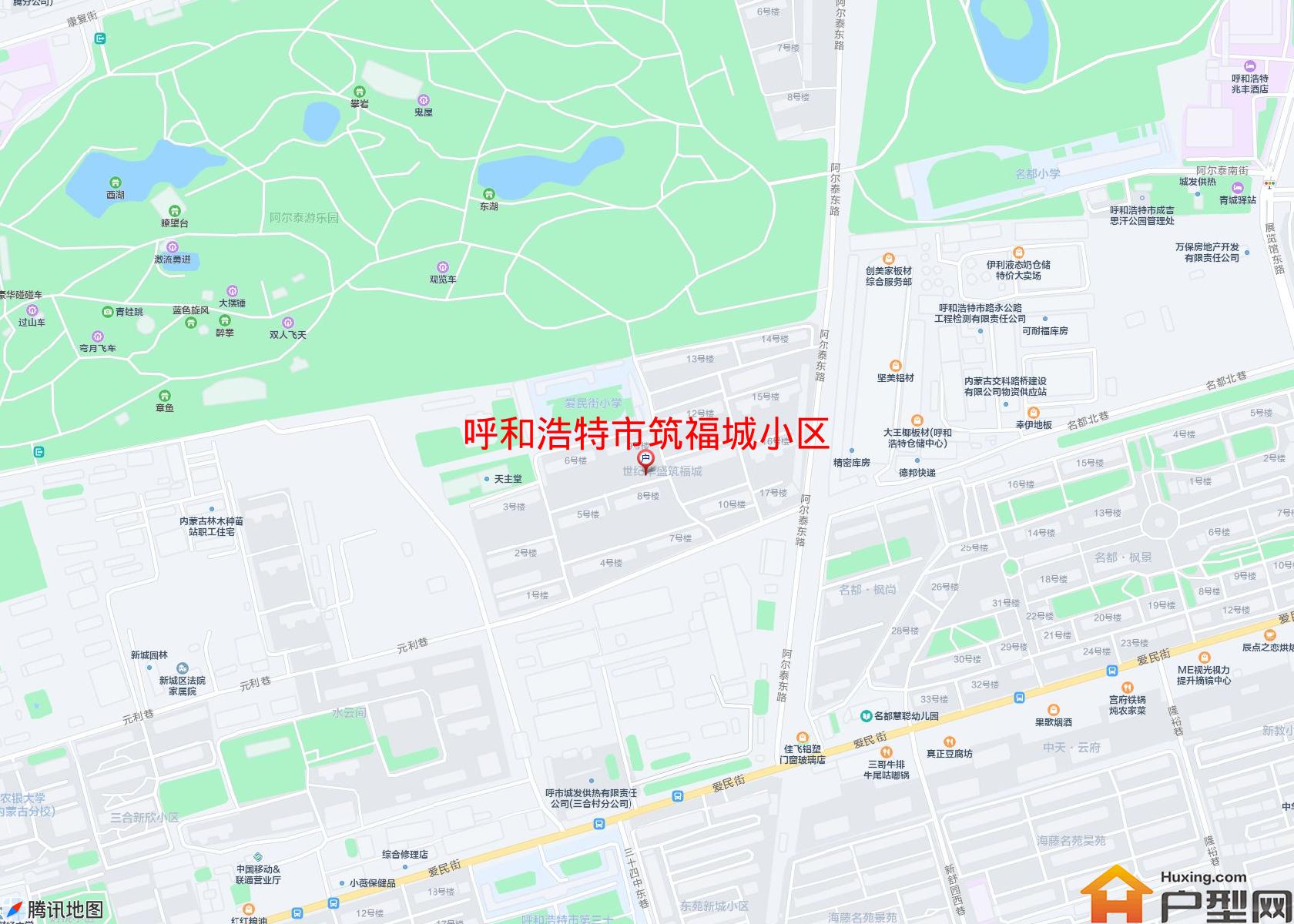 筑福城小区小区 - 户型网