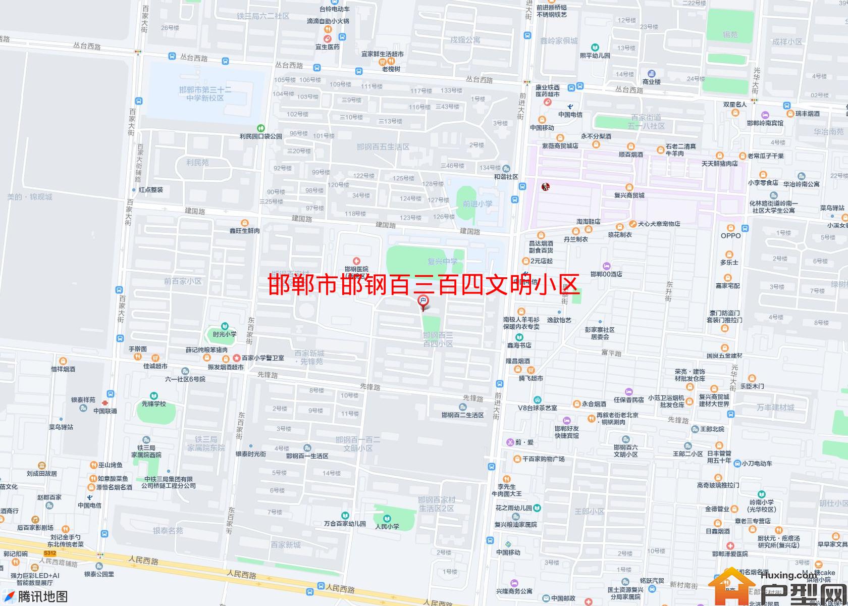 邯钢百三百四文明小区小区 - 户型网