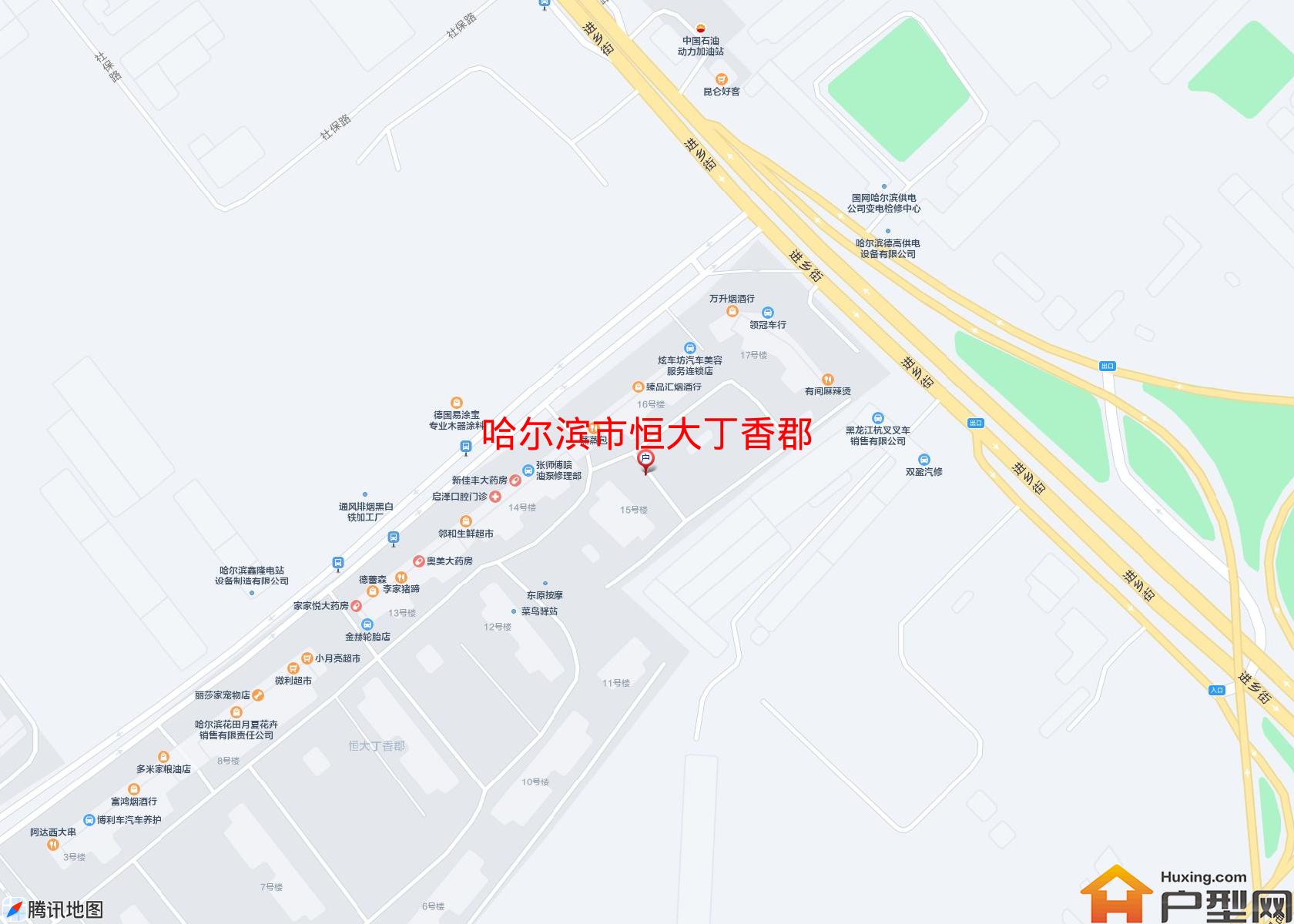 恒大丁香郡小区 - 户型网