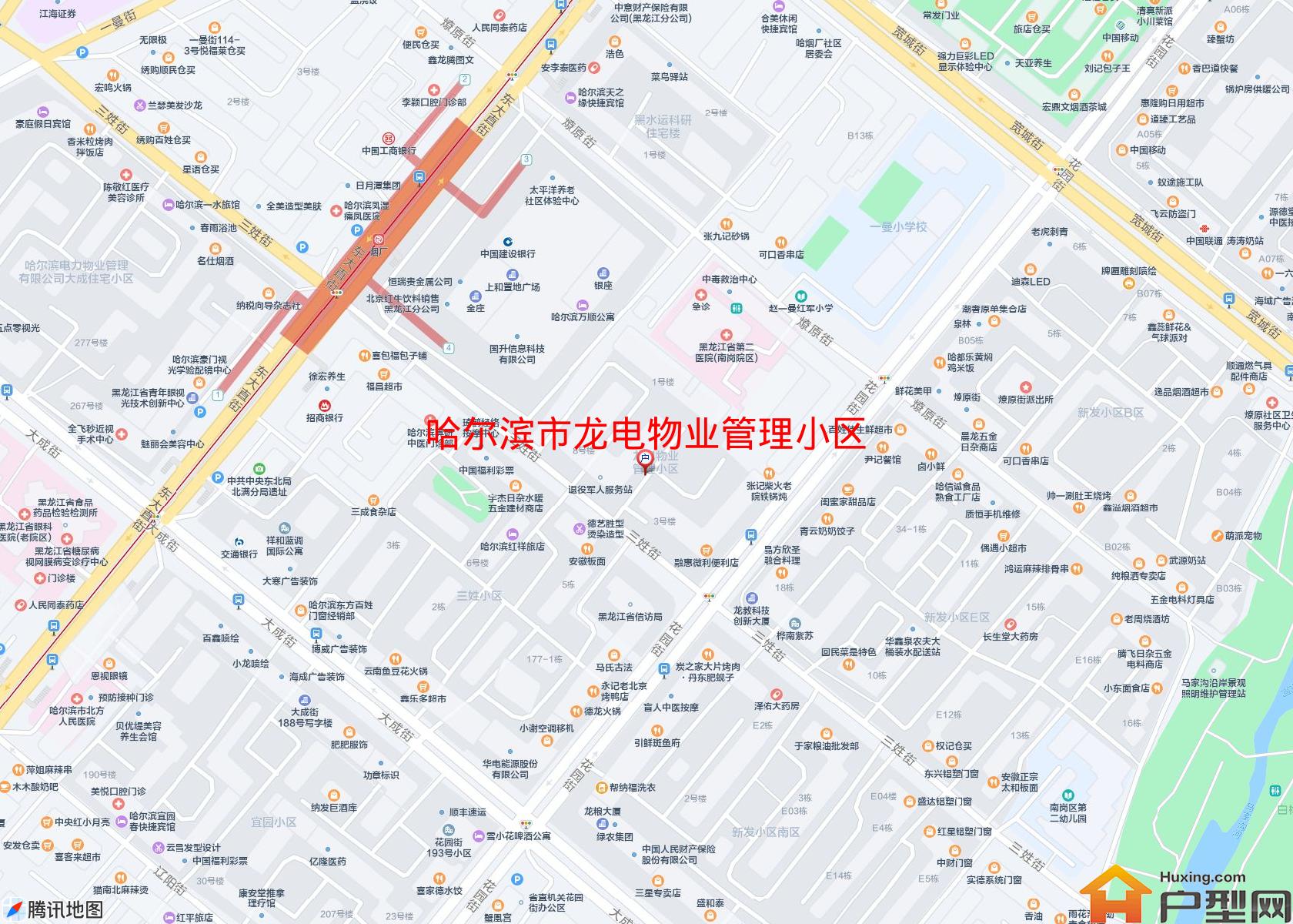 龙电物业管理小区小区 - 户型网