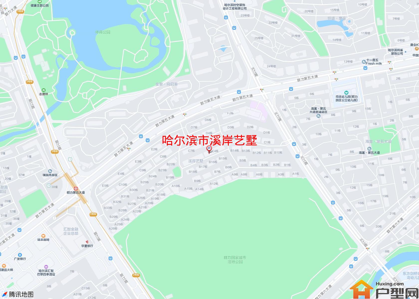 溪岸艺墅小区 - 户型网