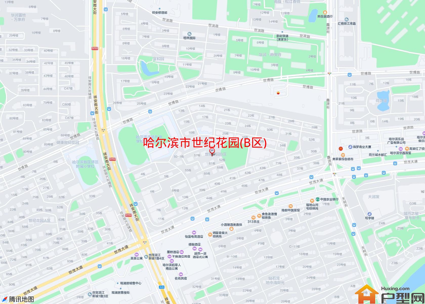 世纪花园(B区)小区 - 户型网