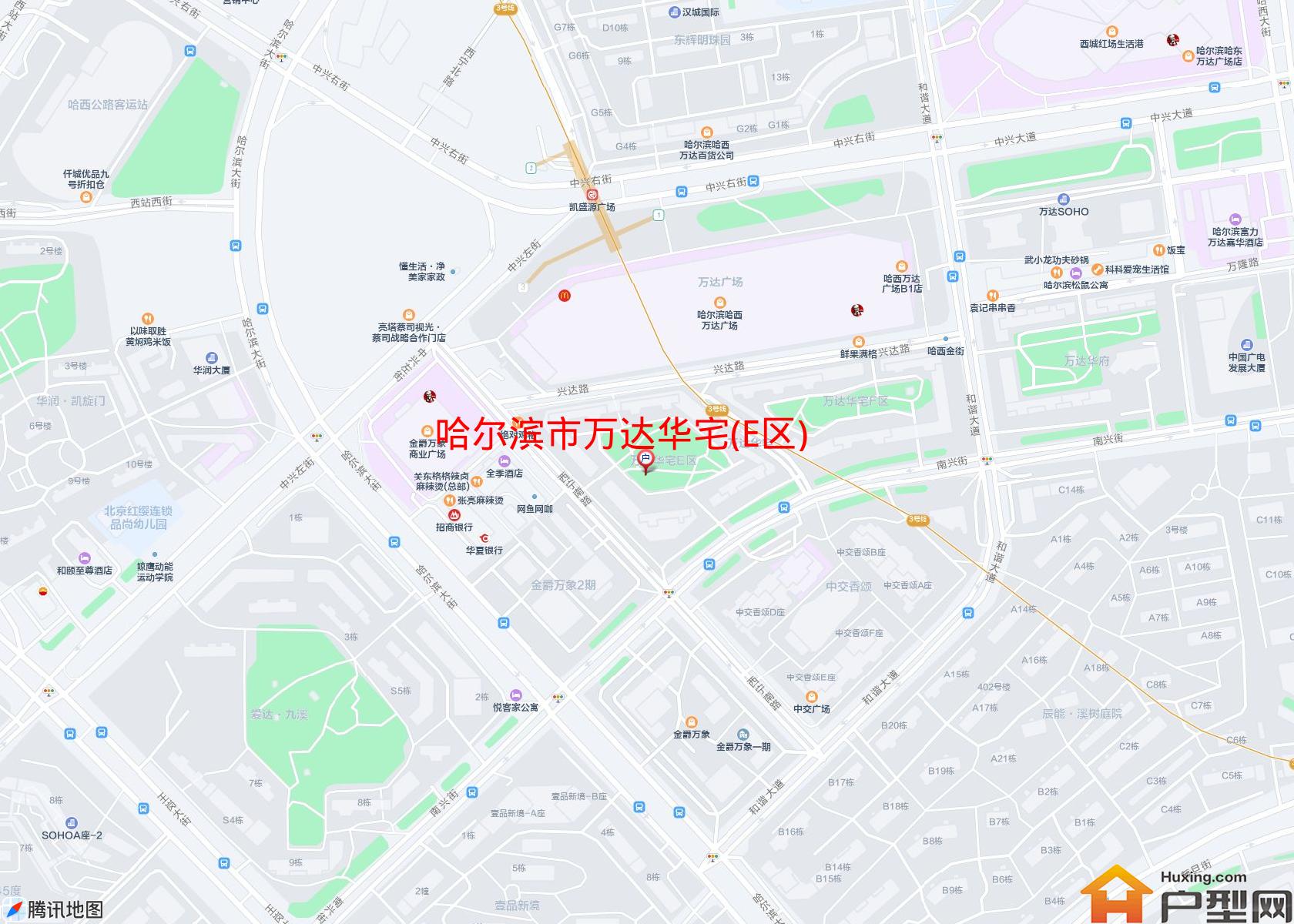 万达华宅(E区)小区 - 户型网