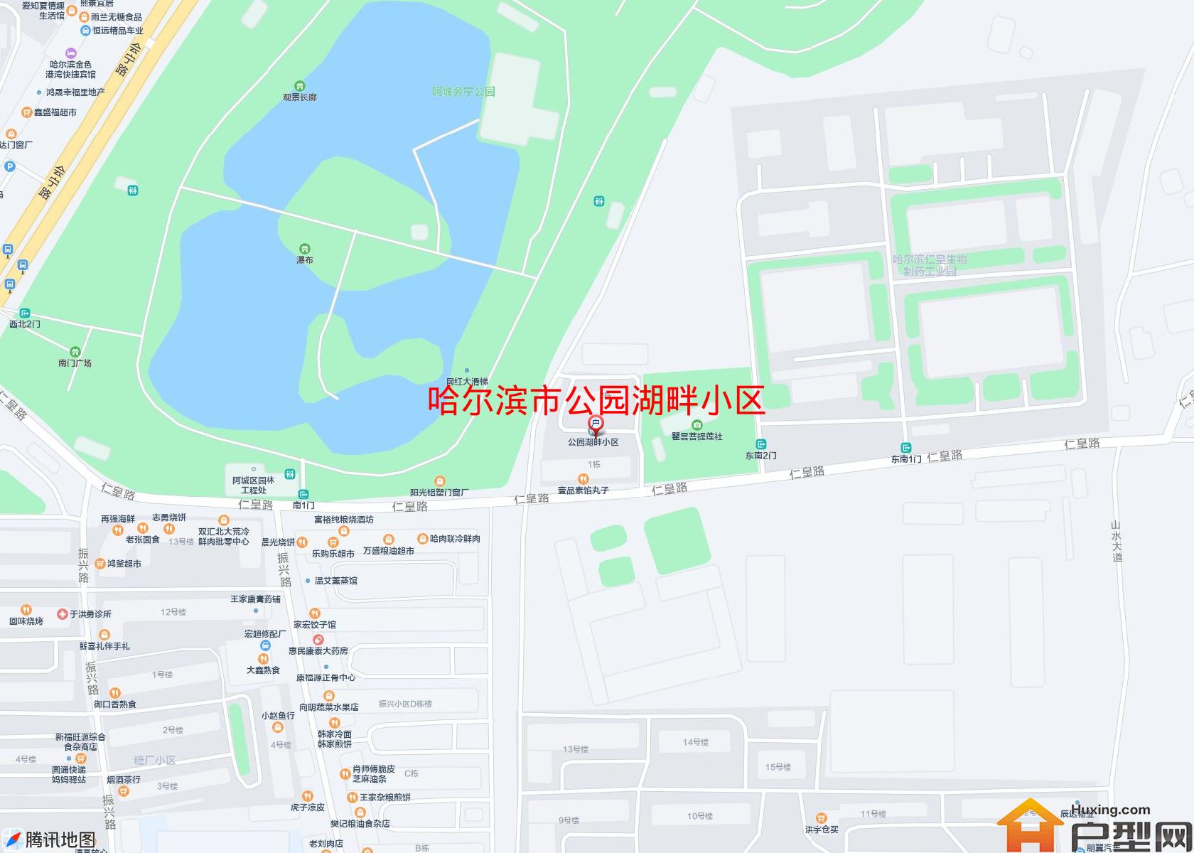 公园湖畔小区小区 - 户型网