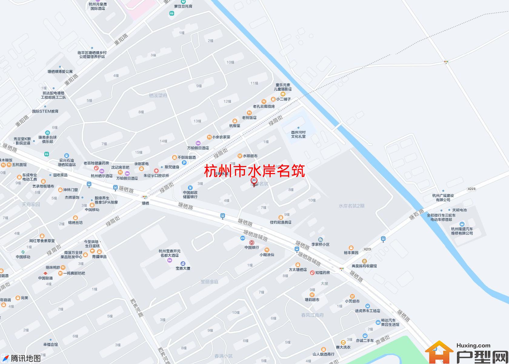 水岸名筑小区 - 户型网