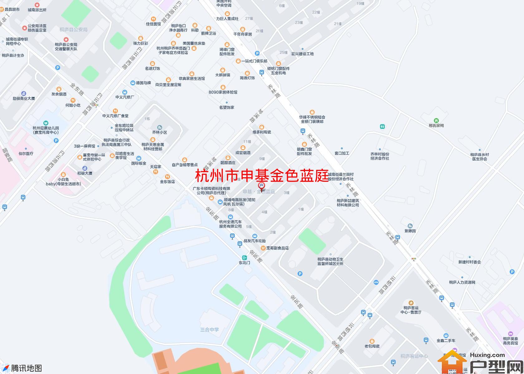 申基金色蓝庭小区 - 户型网