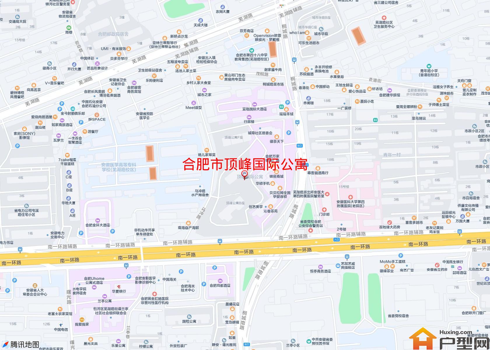 顶峰国际公寓小区 - 户型网