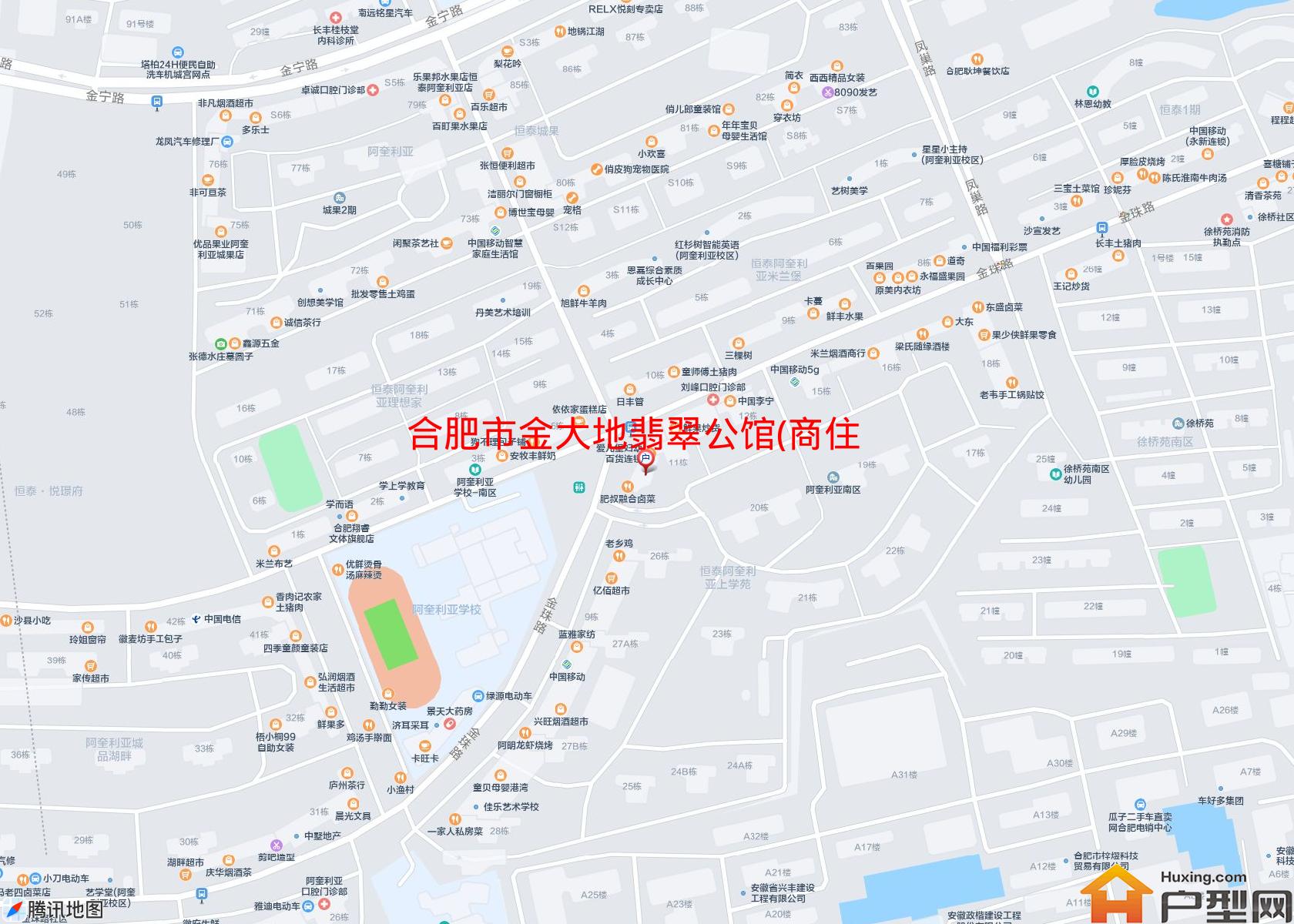 金大地翡翠公馆(商住楼)小区 - 户型网