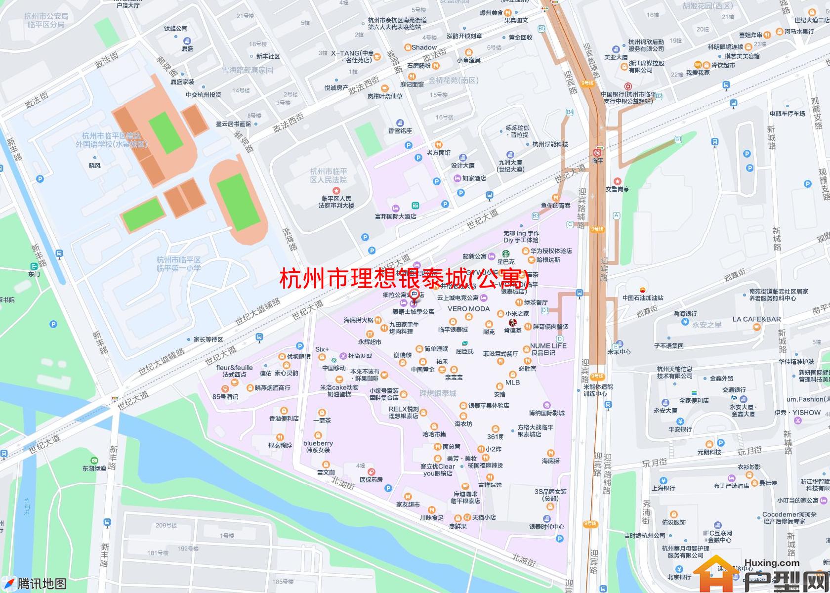 理想银泰城(公寓)小区 - 户型网