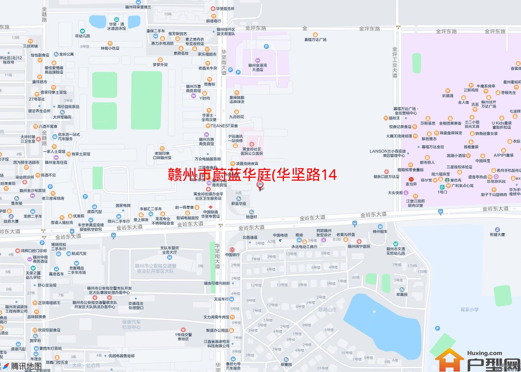 蔚蓝华庭(华坚路14号)小区 - 户型网